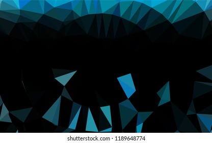 Light BLUE vector blurry hexagon template. A sample with polygonal shapes. A completely new design for your business.