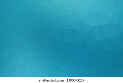 Light BLUE vector blurry hexagon texture. Triangular geometric sample with gradient.  Brand new design for your business.