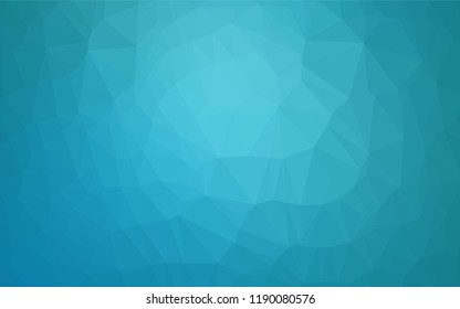 Light BLUE vector blurry hexagon template. Creative illustration in halftone style with gradient. Triangular pattern for your business design.