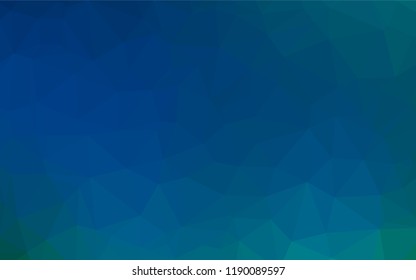 Light BLUE vector blurry hexagon template. Modern geometrical abstract illustration with gradient. The textured pattern can be used for background.