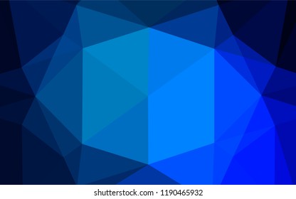 Light BLUE vector blurry hexagon texture. Creative illustration in halftone style with gradient. A completely new template for your business design.