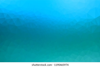 Light BLUE vector blurry hexagon pattern. Brand new colored illustration in blurry style with gradient. The polygonal design can be used for your web site.