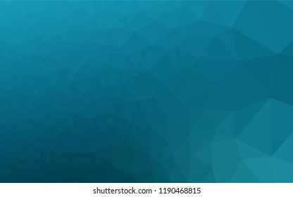 Light BLUE vector blurry hexagon pattern. A vague abstract illustration with gradient. The polygonal design can be used for your web site.