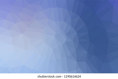 Light BLUE vector blurry hexagon template. Modern geometrical abstract illustration with gradient. The best triangular design for your business.