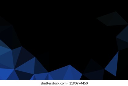 Light BLUE vector blurry hexagon pattern. A sample with polygonal shapes. A completely new design for your business.