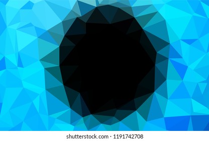Light BLUE vector blurry hexagon texture. Creative illustration in halftone style with gradient. The polygonal design can be used for your web site.