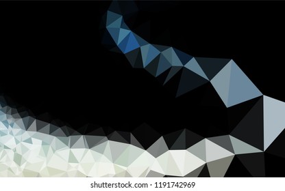 Light BLUE vector blurry hexagon pattern. A completely new color illustration in a vague style. Brand new design for your business.