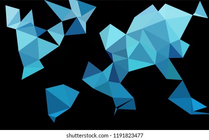 Light BLUE vector blurry hexagon texture. A completely new color illustration in a vague style. Brand new style for your business design.