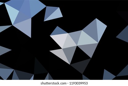 Light BLUE vector blurry hexagon pattern. Colorful abstract illustration with gradient. A completely new template for your business design.