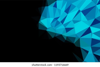 Light BLUE vector blurry hexagon texture. A vague abstract illustration with gradient. Brand new style for your business design.
