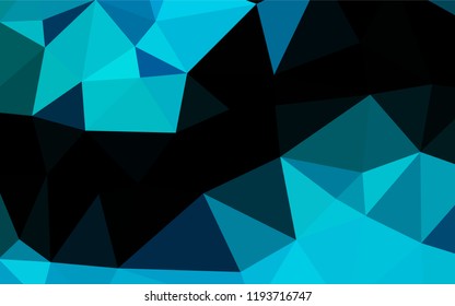 Light BLUE vector blurry hexagon texture. An elegant bright illustration with gradient. Triangular pattern for your business design.