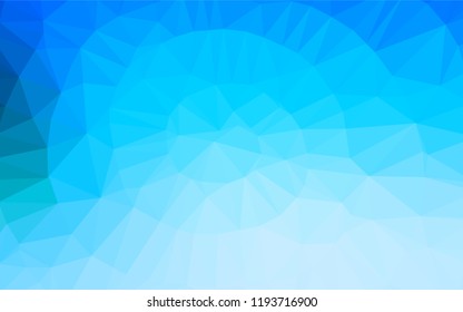 Light BLUE vector blurry hexagon pattern. An elegant bright illustration with gradient. A completely new design for your business.