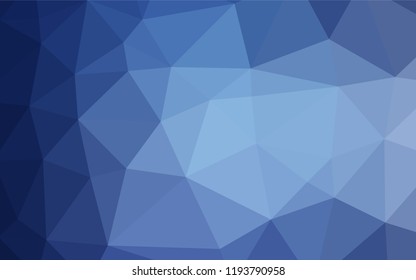 Light BLUE vector blurry hexagon template. Geometric illustration in Origami style with gradient.  The polygonal design can be used for your web site.