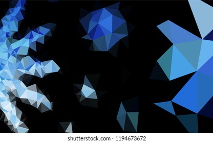 Light BLUE vector blurry hexagon texture. Colorful abstract illustration with gradient. The template can be used as a background for cell phones.