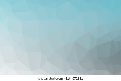 Light BLUE vector blurry hexagon texture. Glitter abstract illustration with an elegant design. The polygonal design can be used for your web site.