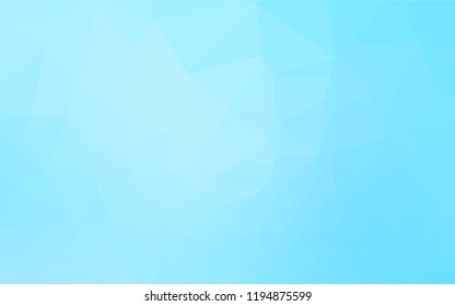 Light BLUE vector blurry hexagon template. Shining colored illustration in a Brand new style. The polygonal design can be used for your web site.