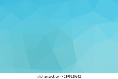 Light BLUE vector blurry hexagon pattern. An elegant bright illustration with gradient. The best triangular design for your business.