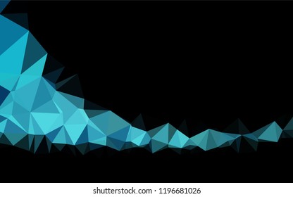 Light BLUE vector blurry hexagon texture. A completely new color illustration in a vague style. The polygonal design can be used for your web site.