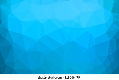 Light BLUE vector blurry hexagon pattern. A sample with polygonal shapes. The completely new template can be used for your brand book.