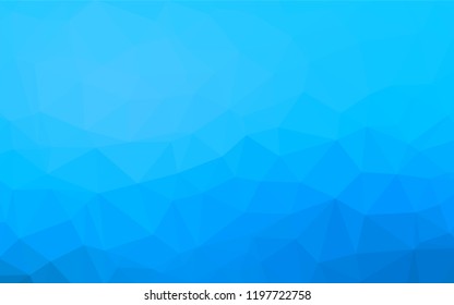 Light BLUE vector blurry hexagon template. Creative geometric illustration in Origami style with gradient. Brand new style for your business design.