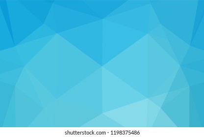 Light BLUE vector blurry hexagon texture. A sample with polygonal shapes. The textured pattern can be used for background.