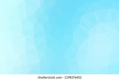 Light BLUE vector blurry hexagon pattern. Shining illustration, which consist of triangles. A completely new template for your business design.