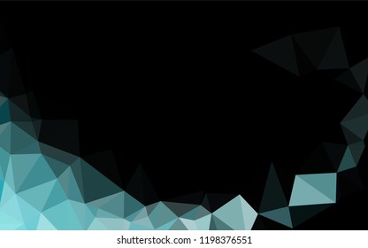 Light BLUE vector blurry hexagon texture. Colorful abstract illustration with gradient. Triangular pattern for your business design.