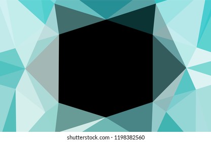 Light BLUE vector blurry hexagon texture. Colorful illustration in abstract style with gradient. The completely new template can be used for your brand book.