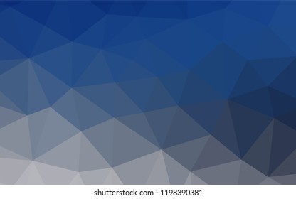 Light BLUE vector blurry hexagon texture. Shining illustration, which consist of triangles. Brand new design for your business.