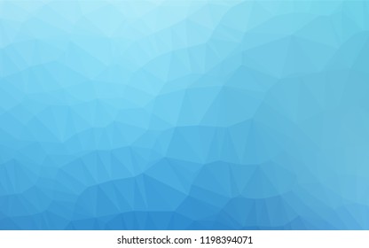 Light BLUE vector blurry hexagon template. A completely new color illustration in a vague style. The best triangular design for your business.