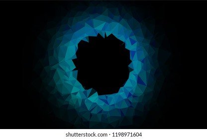 Light BLUE vector blurry hexagon template. Shining colored illustration in a Brand new style. Triangular pattern for your business design.