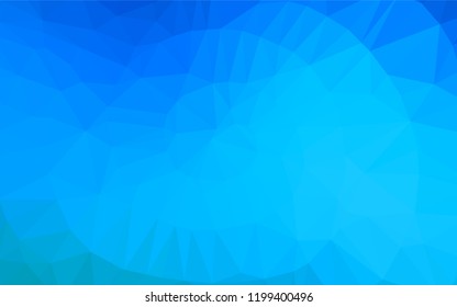 Light BLUE vector blurry hexagon template. A sample with polygonal shapes. The textured pattern can be used for background.