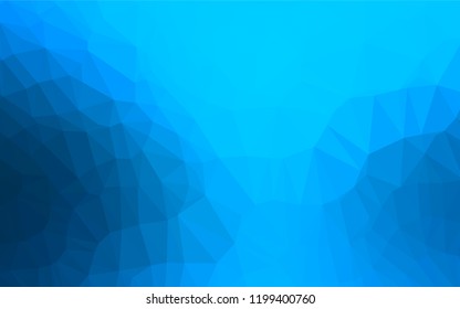 Light BLUE vector blurry hexagon template. A completely new color illustration in a vague style. A completely new template for your business design.