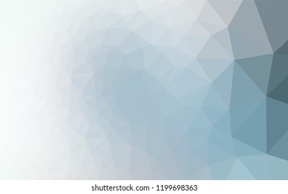 Light BLUE vector blurry hexagon pattern. Creative illustration in halftone style with gradient. The completely new template can be used for your brand book.