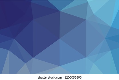 Light BLUE vector blurry hexagon pattern. An elegant bright illustration with gradient. A completely new design for your business.