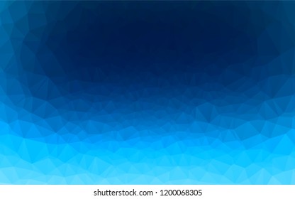 Light BLUE vector blurry hexagon texture. Creative geometric illustration in Origami style with gradient. The textured pattern can be used for background.