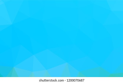 Light BLUE vector blurry hexagon template. Creative geometric illustration in Origami style with gradient. The template can be used as a background for cell phones.