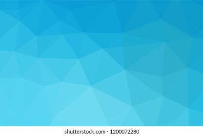 Light BLUE vector blurry hexagon template. Modern geometrical abstract illustration with gradient. The textured pattern can be used for background.