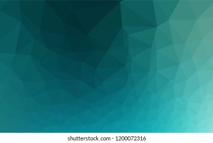 Light BLUE vector blurry hexagon pattern. Shining illustration, which consist of triangles. The elegant pattern can be used as part of a brand book.