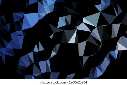 Light BLUE vector blurry hexagon template. Colorful illustration in abstract style with gradient. The polygonal design can be used for your web site.