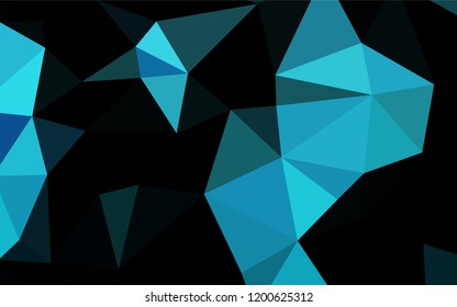 Light BLUE vector blurry hexagon pattern. A vague abstract illustration with gradient. Brand new design for your business.