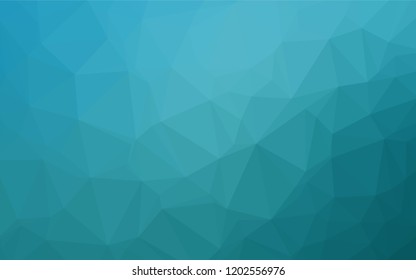 Light BLUE vector blurry hexagon texture. Triangular geometric sample with gradient.  A completely new template for your business design.