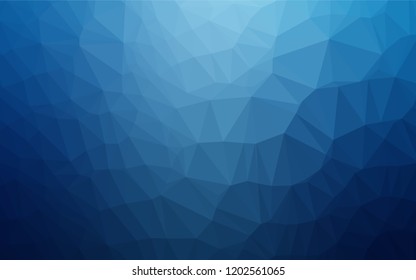 Light BLUE vector blurry hexagon pattern. Brand new colored illustration in blurry style with gradient. A new texture for your design.