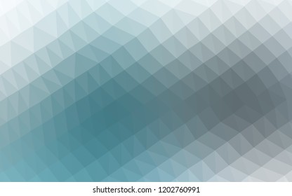 Light BLUE vector blurry hexagon pattern. Modern geometrical abstract illustration with gradient. The elegant pattern can be used as part of a brand book.