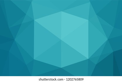 Light BLUE vector blurry hexagon pattern. Shining colored illustration in a Brand new style. A completely new design for your business.