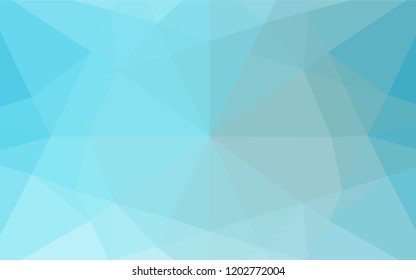 Light BLUE vector blurry hexagon pattern. Colorful abstract illustration with gradient. Brand new style for your business design.