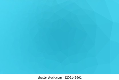 Light BLUE vector blurry hexagon pattern. Shining illustration, which consist of triangles. The completely new template can be used for your brand book.