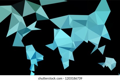 Light BLUE vector blurry hexagon texture. An elegant bright illustration with gradient. The best triangular design for your business.