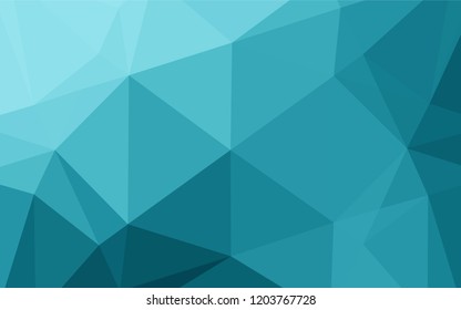 Light BLUE vector blurry hexagon pattern. Brand new colored illustration in blurry style with gradient. The completely new template can be used for your brand book.