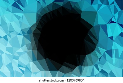 Light BLUE vector blurry hexagon pattern. A vague abstract illustration with gradient. The textured pattern can be used for background.